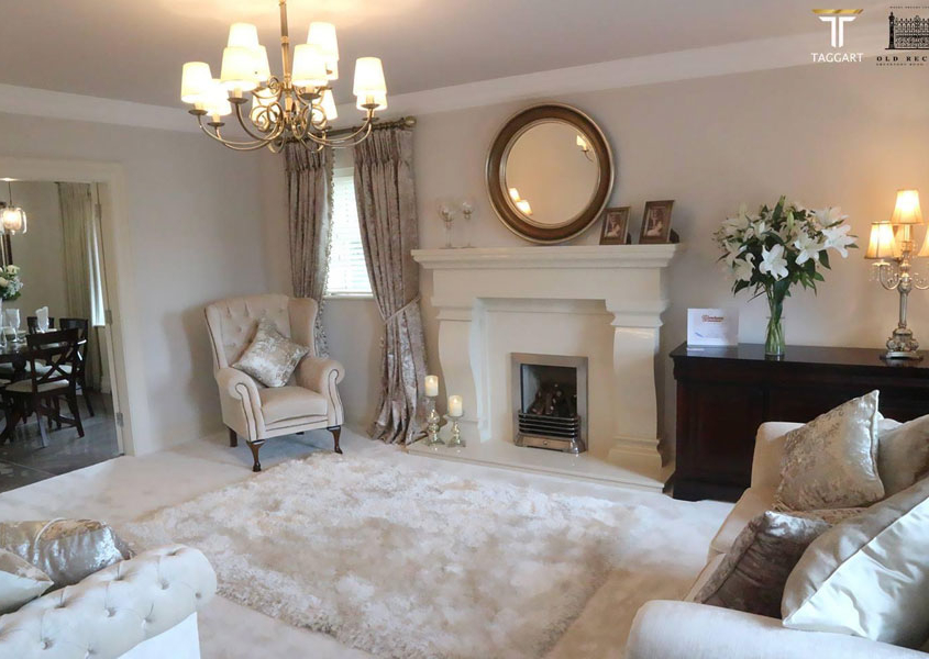 beautiful interior living room by Taggart homes destination derry
